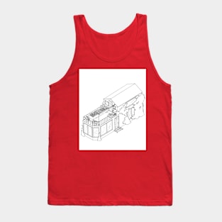 Sketch Painting Lineart Watercolor Art Drawing Floral Tank Top